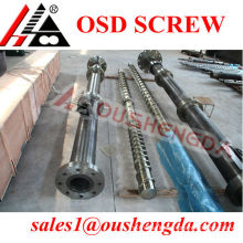 screw and barrel for plastic recycling machine spare part